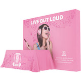 ONE CHOICE® 10ft Pop Up Display Exhibition Booth Kit with Stretch Table Throw