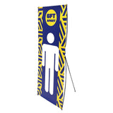 ONE CHOICE 24 x 62 in. 5 Pack Small X Banner Stand Super Flat (Graphic Package)