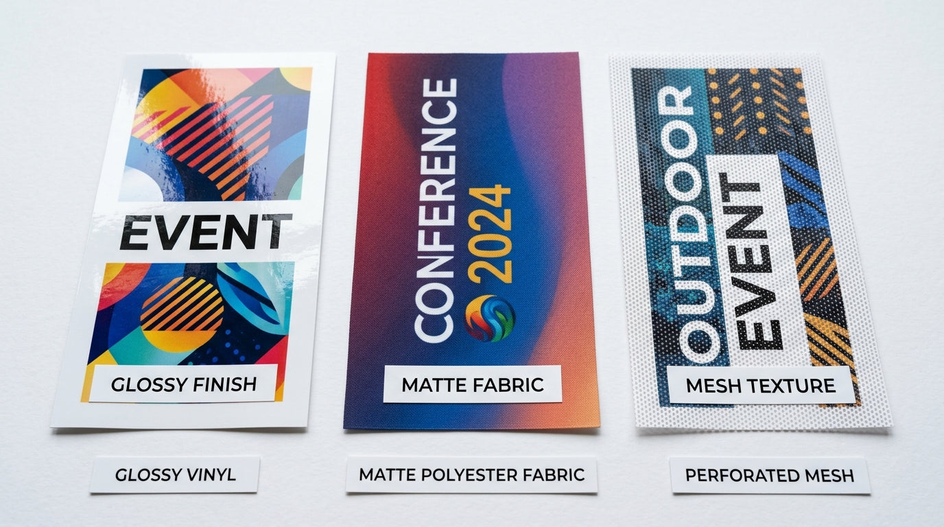 Banner Material Types: Vinyl vs Fabric vs Mesh — Which Should You Choose?
