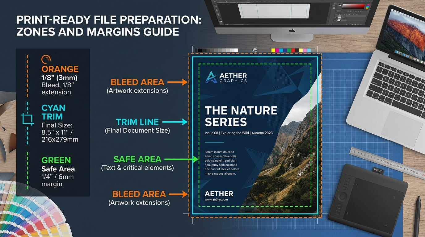 Bleed & Safe Area Guide: How to Set Up Your Print File Correctly