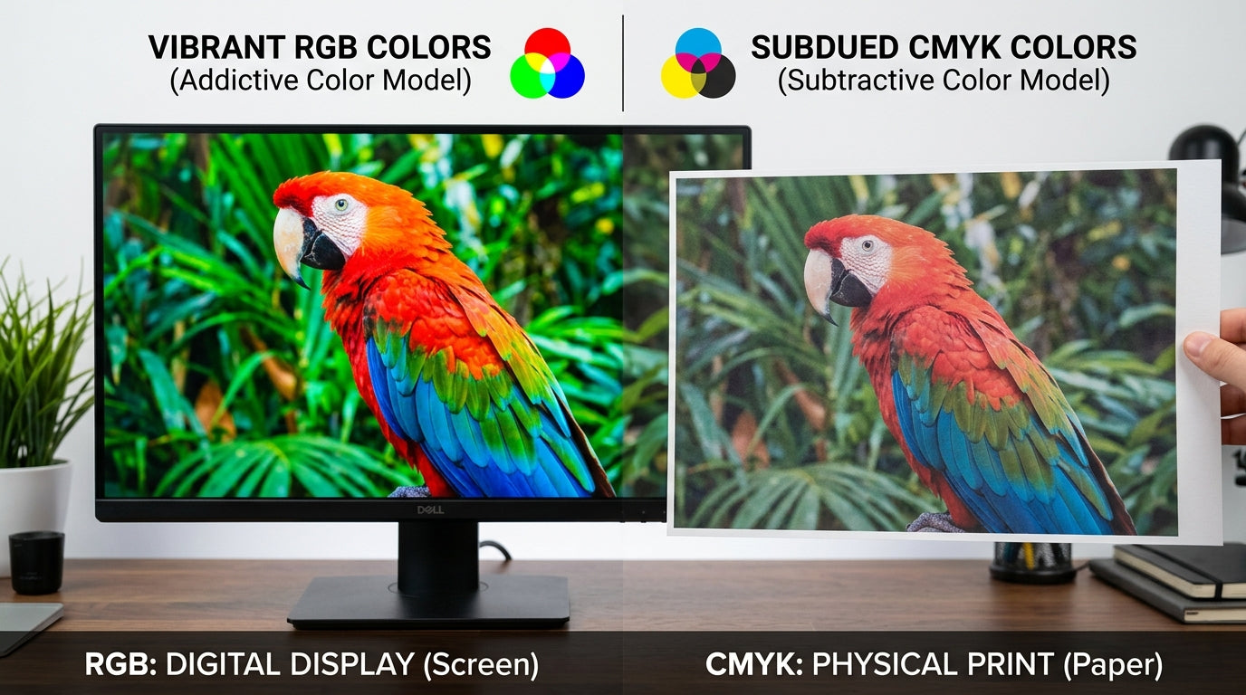 CMYK vs RGB for Printing: What's the Difference and Why It Matters