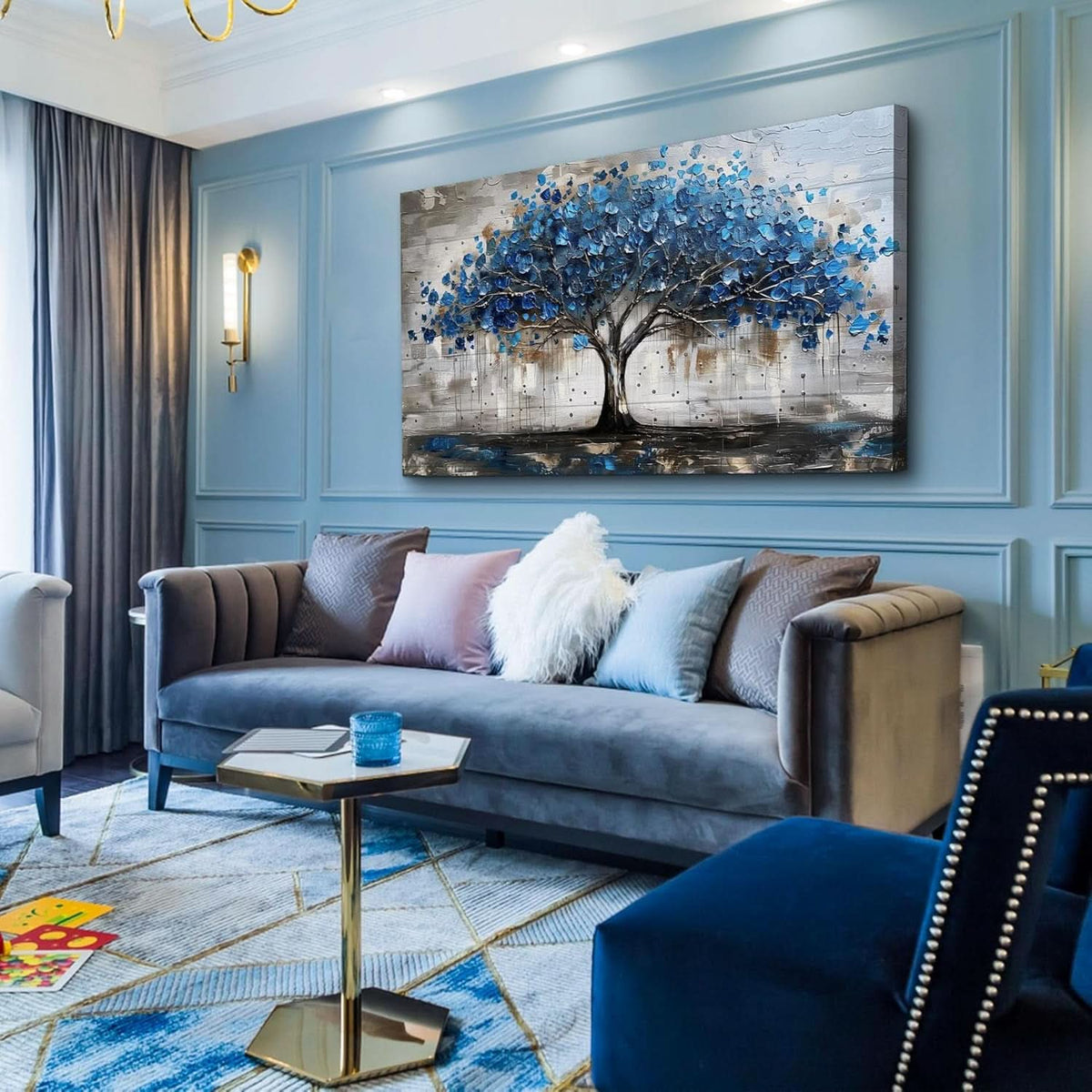 Panoramic Landscape Wall Art 20x40 Framed Canvas for Living Room – image 2