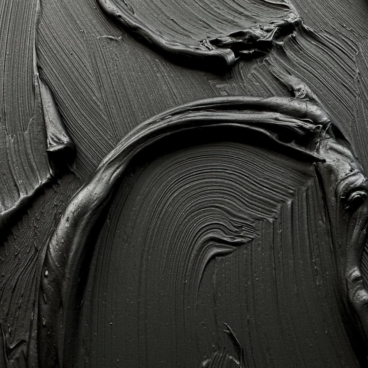 Thick Textured Canvas Wall Art 24x36 Hand-Painted Black – image 8
