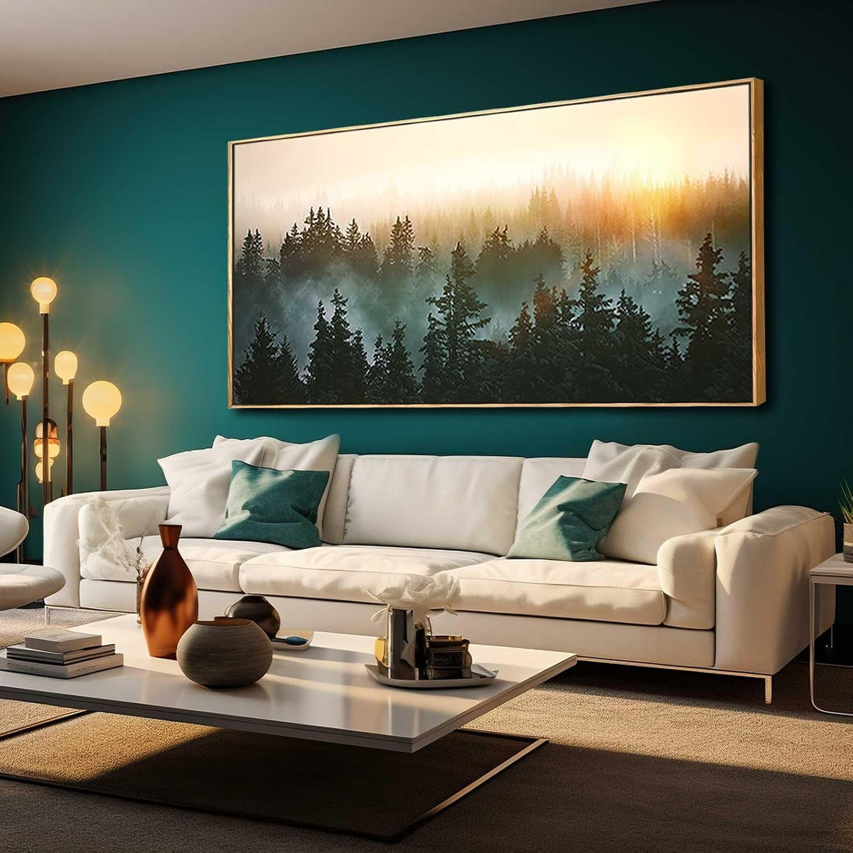 Landscapes Landscape Wall Art 30x60 Hand-Painted Framed Canvas – image 2