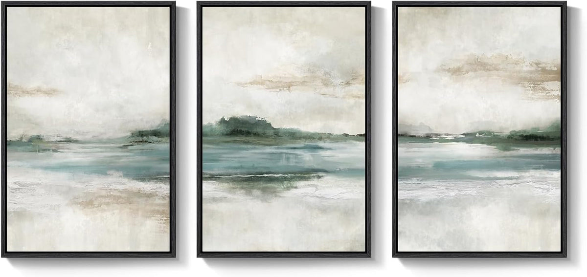 Nature Triptych Landscape Wall Art Set of 3 Framed Canvas, 24x36 in – image 9