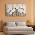 Black and White Floral Wall Art 20x40 Canvas for Living Room – main view