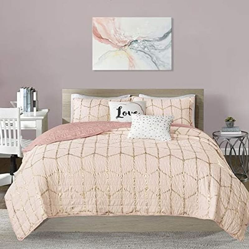 Abstract Wall Art 36x24 Hand-Painted Pink Canvas for Living Room – image 5