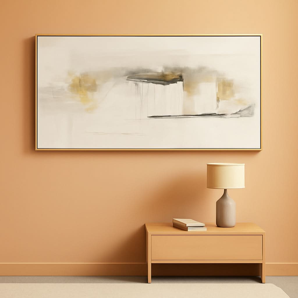 Abstract Wall Art 20x40 Framed Multicolor Canvas for Living Room – main view