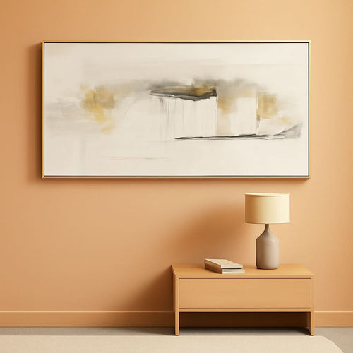 Abstract Wall Art 20x40 Framed Multicolor Canvas for Living Room – main view