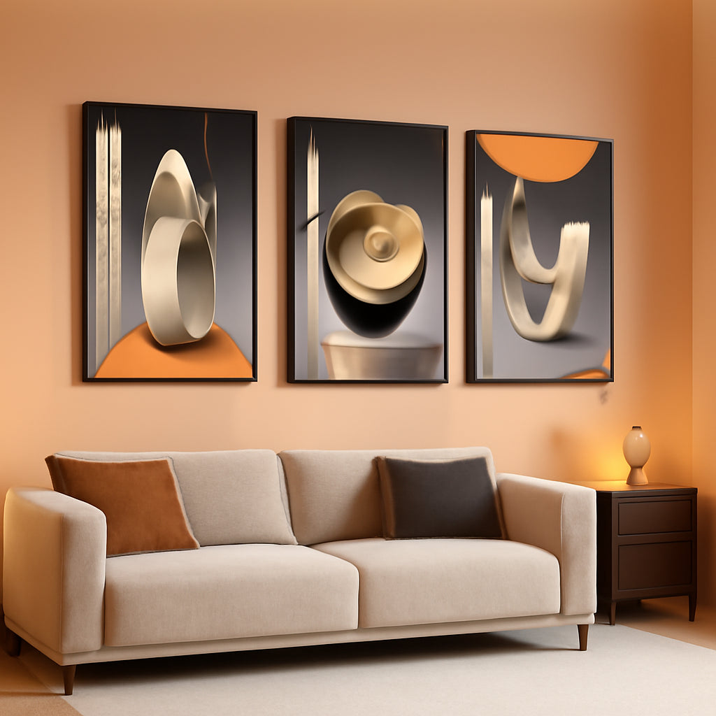 Abstract Wall Art 16x24 Framed for Living Room – main view
