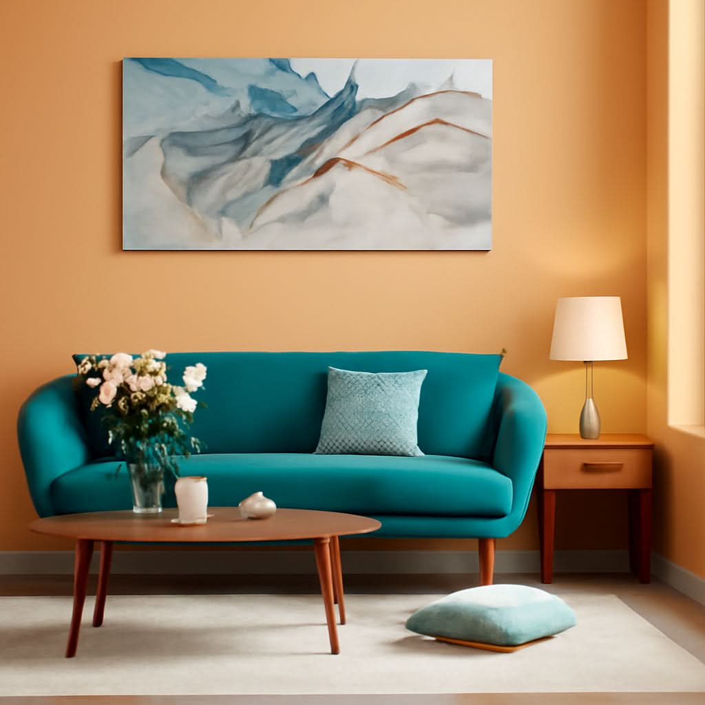 Abstract Wall Art 28x56 Framed Prints for Living Room – main view