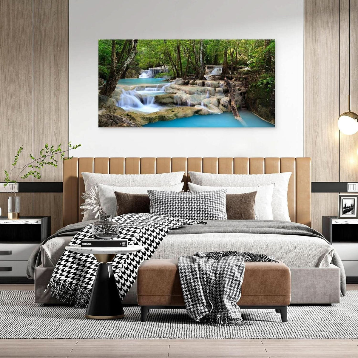 Tropical Waterfall Landscape Wall Art 71x36 Canvas – image 7