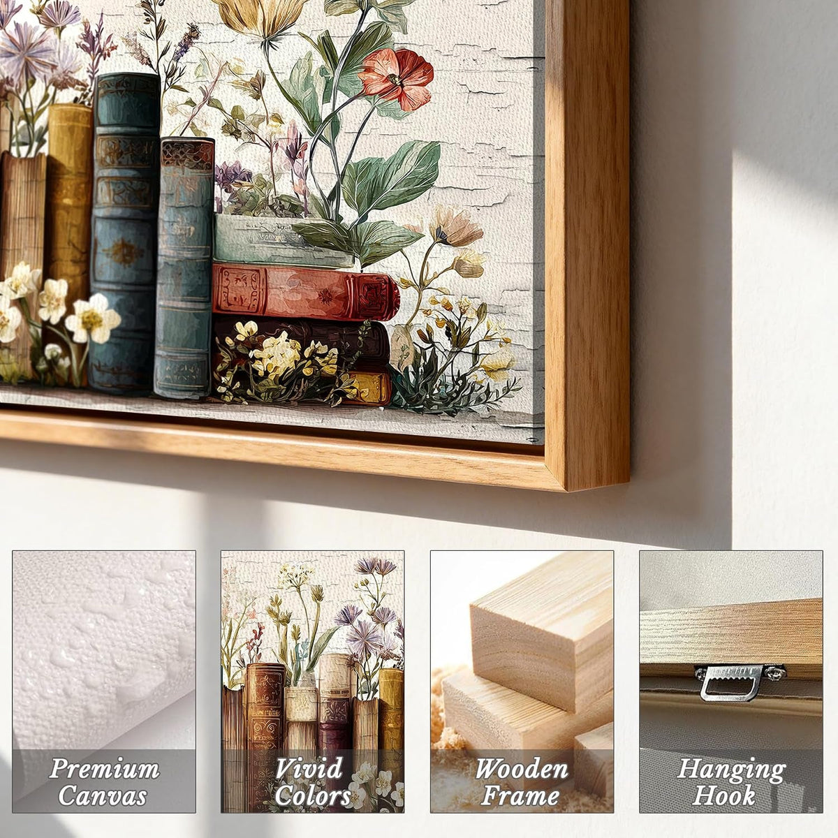 Floral Wall Art 29x57 for Living Room – image 3
