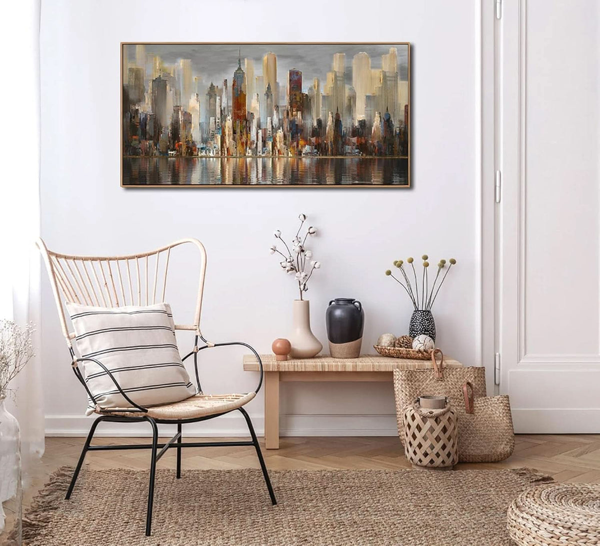 York Cityscape Skyline Wall Art 24x48 Canvas for Living Room – image 4