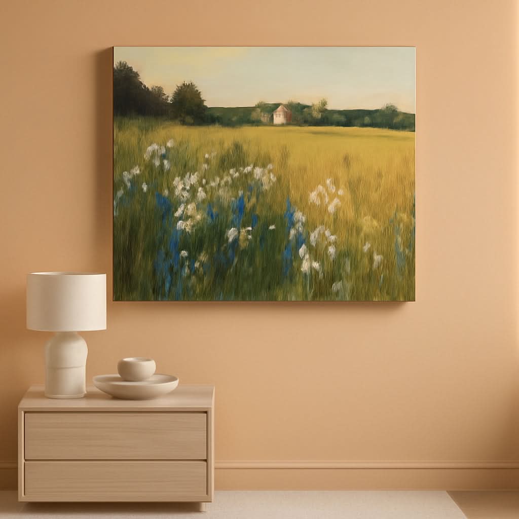 Pastoral Landscape Wall Art 40x20 Canvas for Living Room – main view