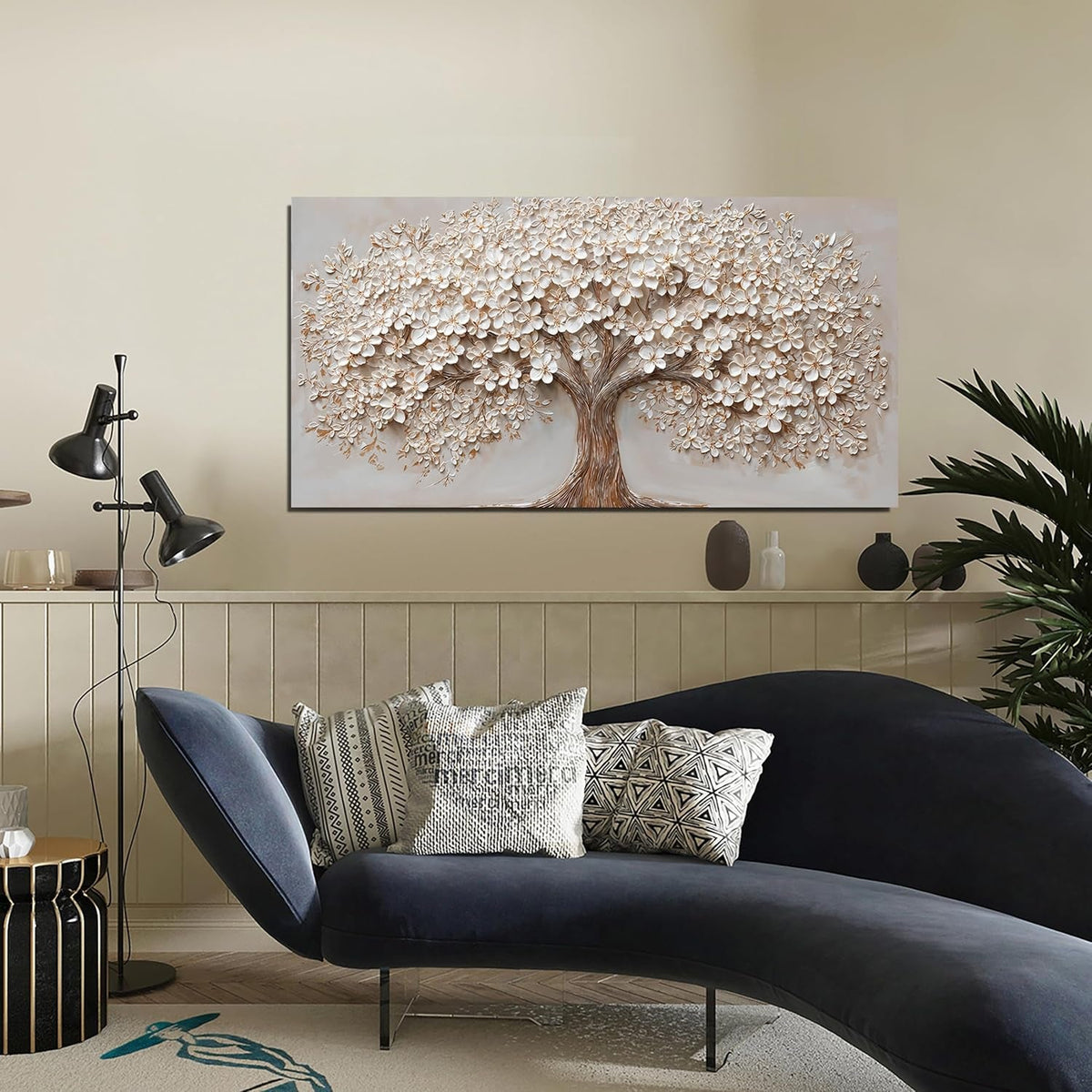 Tree of Life Botanical Wall Art Extra Large Canvas – image 3