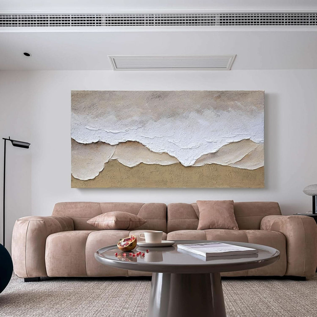 Seascape Extraordinary Textured Coastal Wall Art 24x48 Hand-Painted – image 7