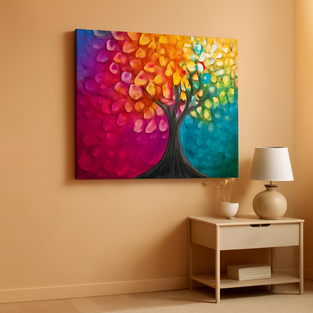 Arboreal Nature Landscape Wall Art 20x40 Multicolor – main view