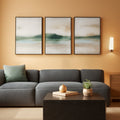 Nature Triptych Landscape Wall Art Set of 3 Framed Canvas, 24x36 in – main view