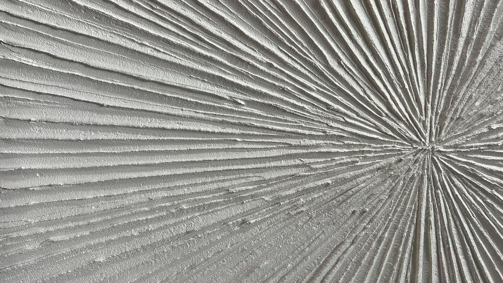 Abstract Wall Art 24x48 Hand-Painted Framed White for Living Room – image 9