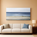 Oceanic Coastal Wall Art 24x48 Gold Cerulean Canvas – main view
