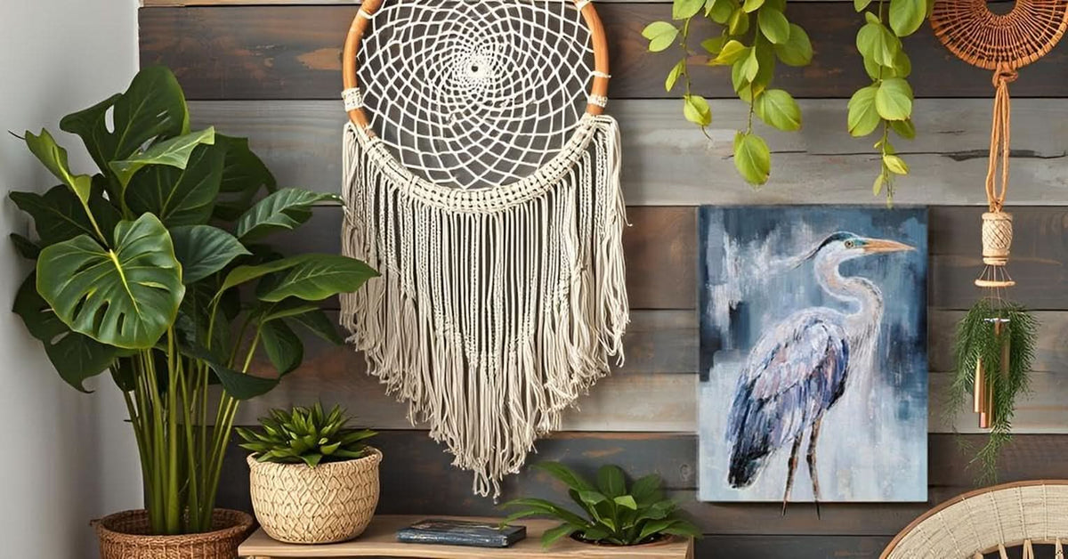 Heron Abstract Wall Art Hand-Painted Blue Canvas for Living Room – image 6