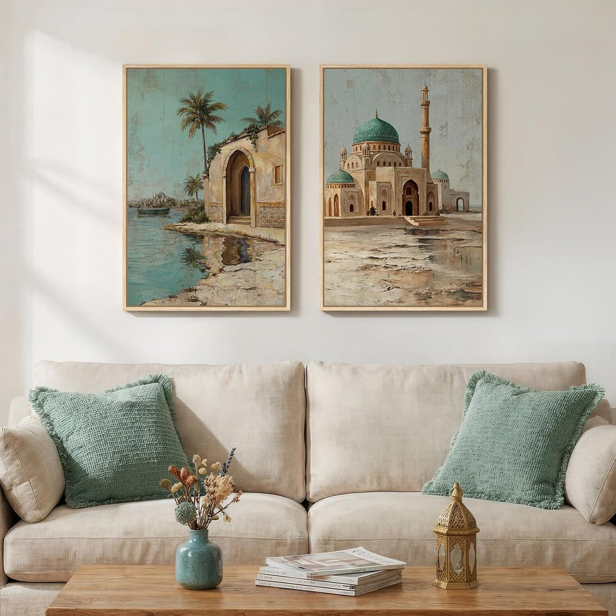 Mosque Islamic Wall Art 16x24 Framed for Living Room – image 2