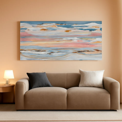 Abstract Wall Art 20x40 Colorful Canvas for Living Room – main view