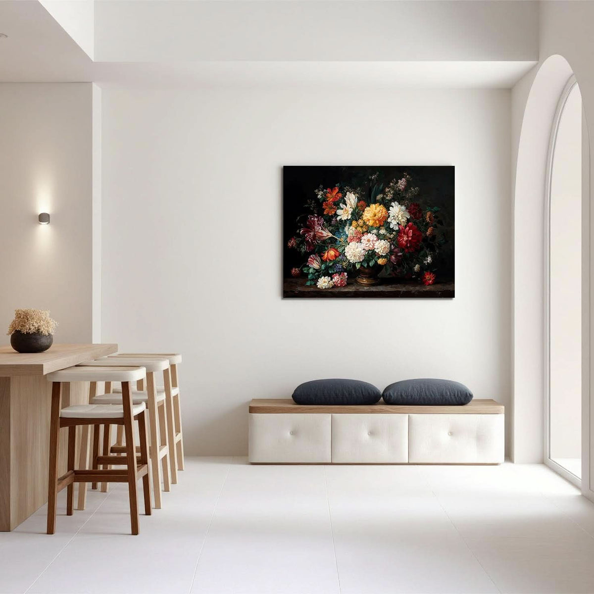 Abstract Floral Wall Art 24x36 Colorful Canvas for Living Room – image 5