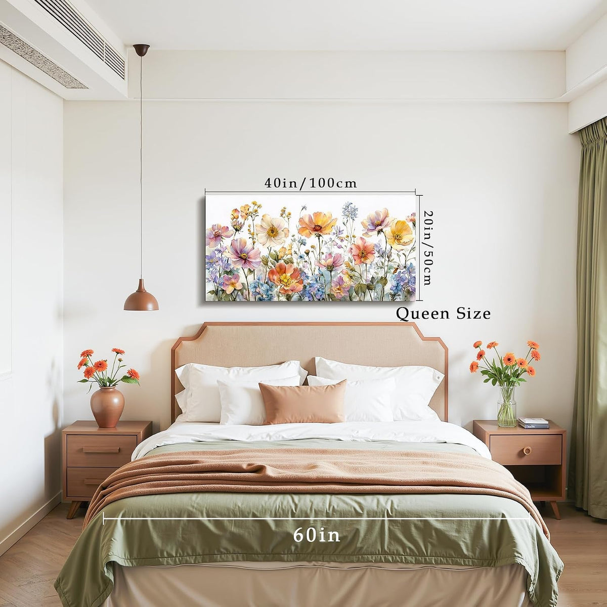 Nature Floral Wall Art 20x40 Canvas for Living Room – image 5