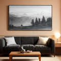Mountain Graystone Landscape Wall Art 24x48 Canvas – main view