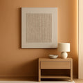 Textured Abstract Wall Art 45x30 Hand-Painted White – main view