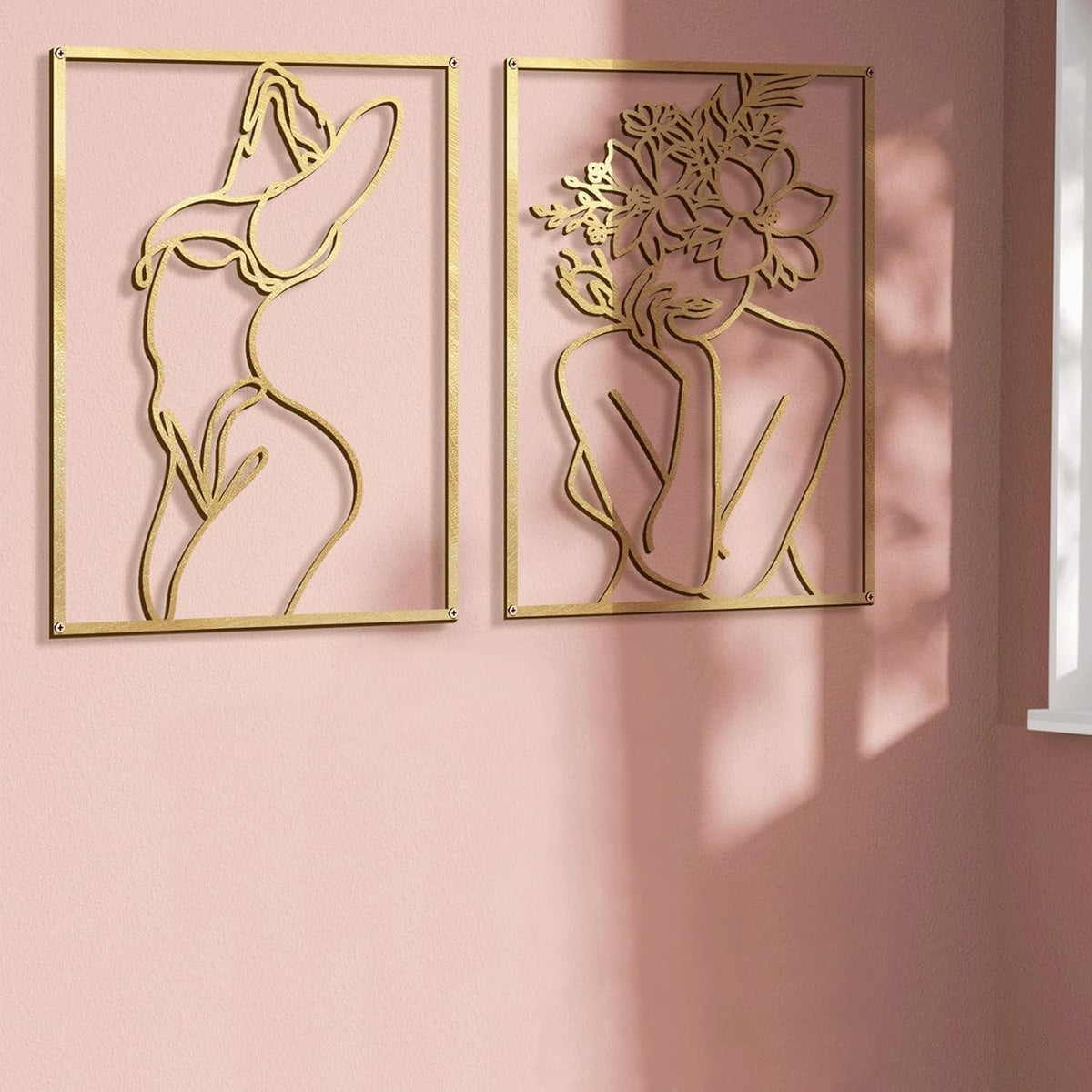 Sculptural Textured Abstract Wall Art 17x11.8 Gold – image 6