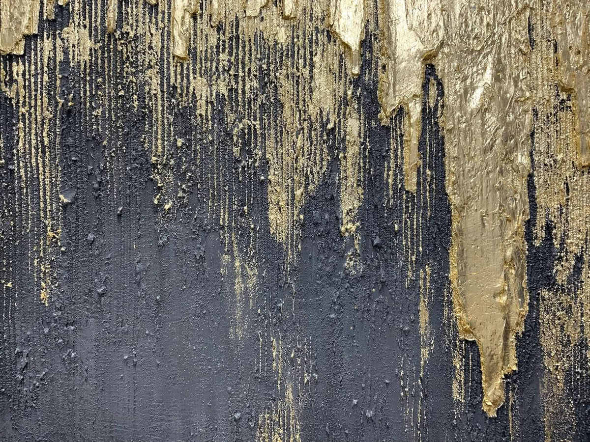 Charcoal Textured Canvas Wall Art 30x45 Hand-Painted Grey – image 3