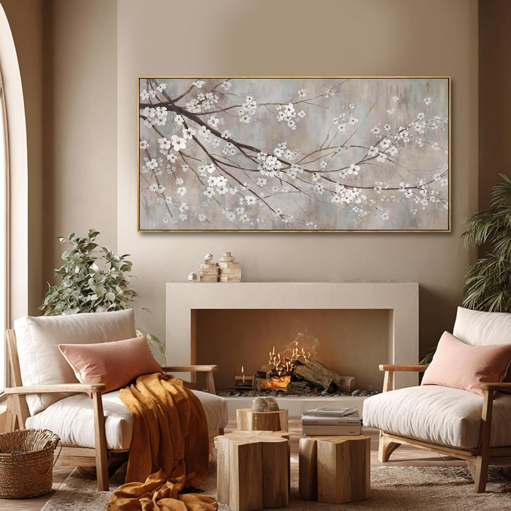 Landscape Wall Art 29x58 Grey Canvas for Living Room – image 5
