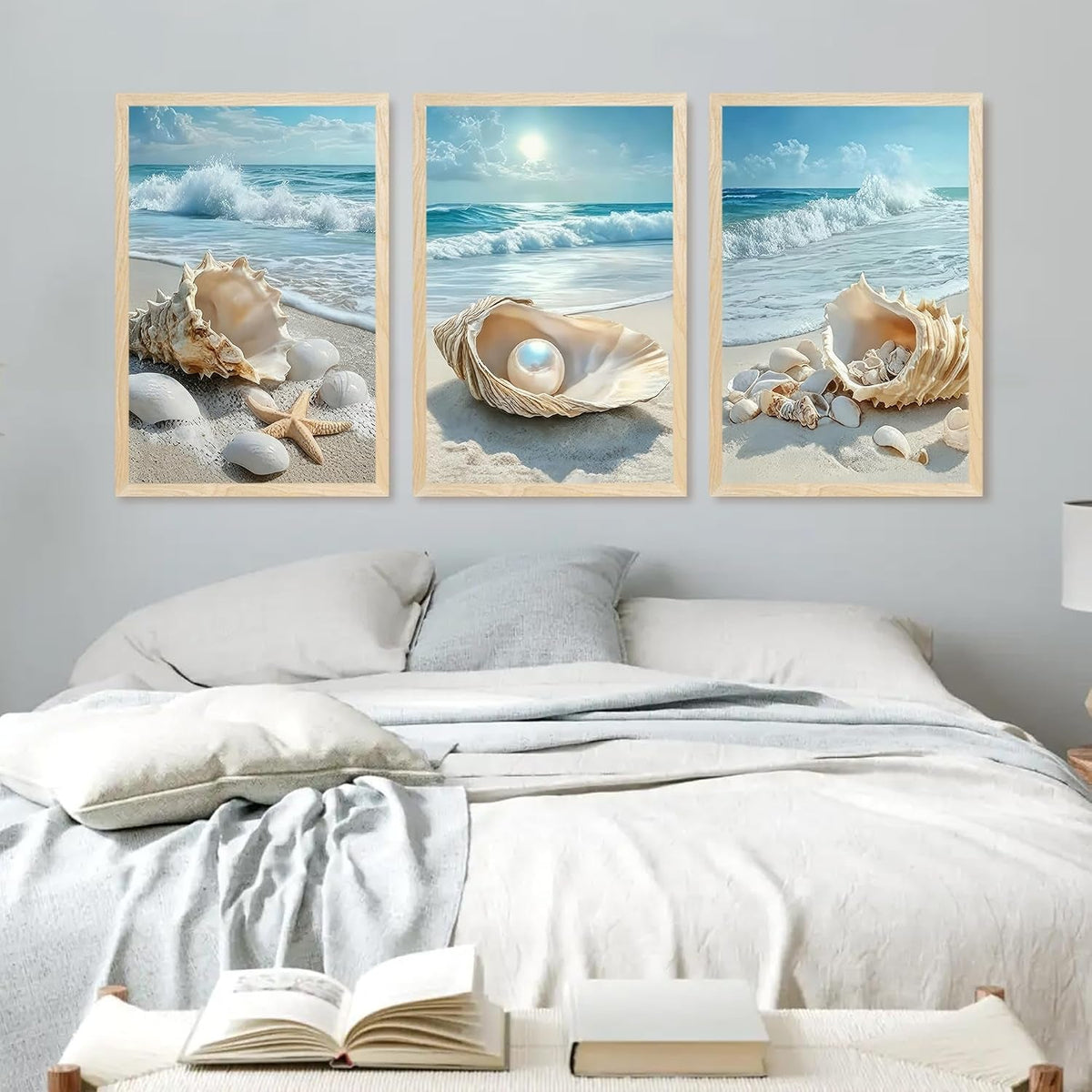 Pearl Extravagant Coastal Wall Art 20x30 Framed Canvas – image 4