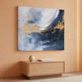 Black and White Abstract Wall Art 40x20 Canvas for Living Room – main view