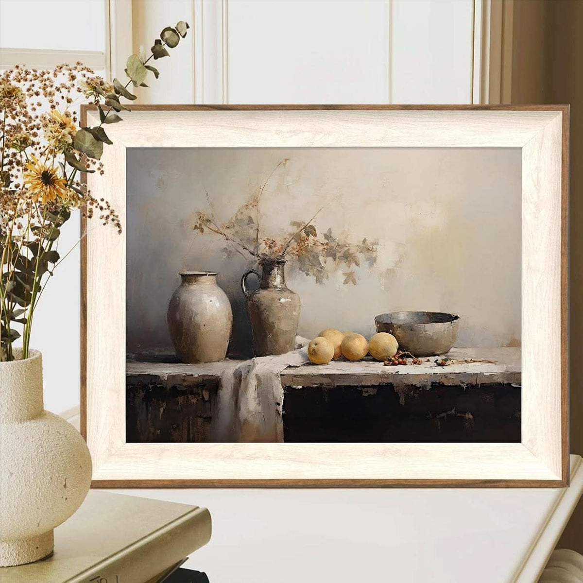 Kitchen Charcoal Botanical Wall Art 12x16 Framed Gray – image 3