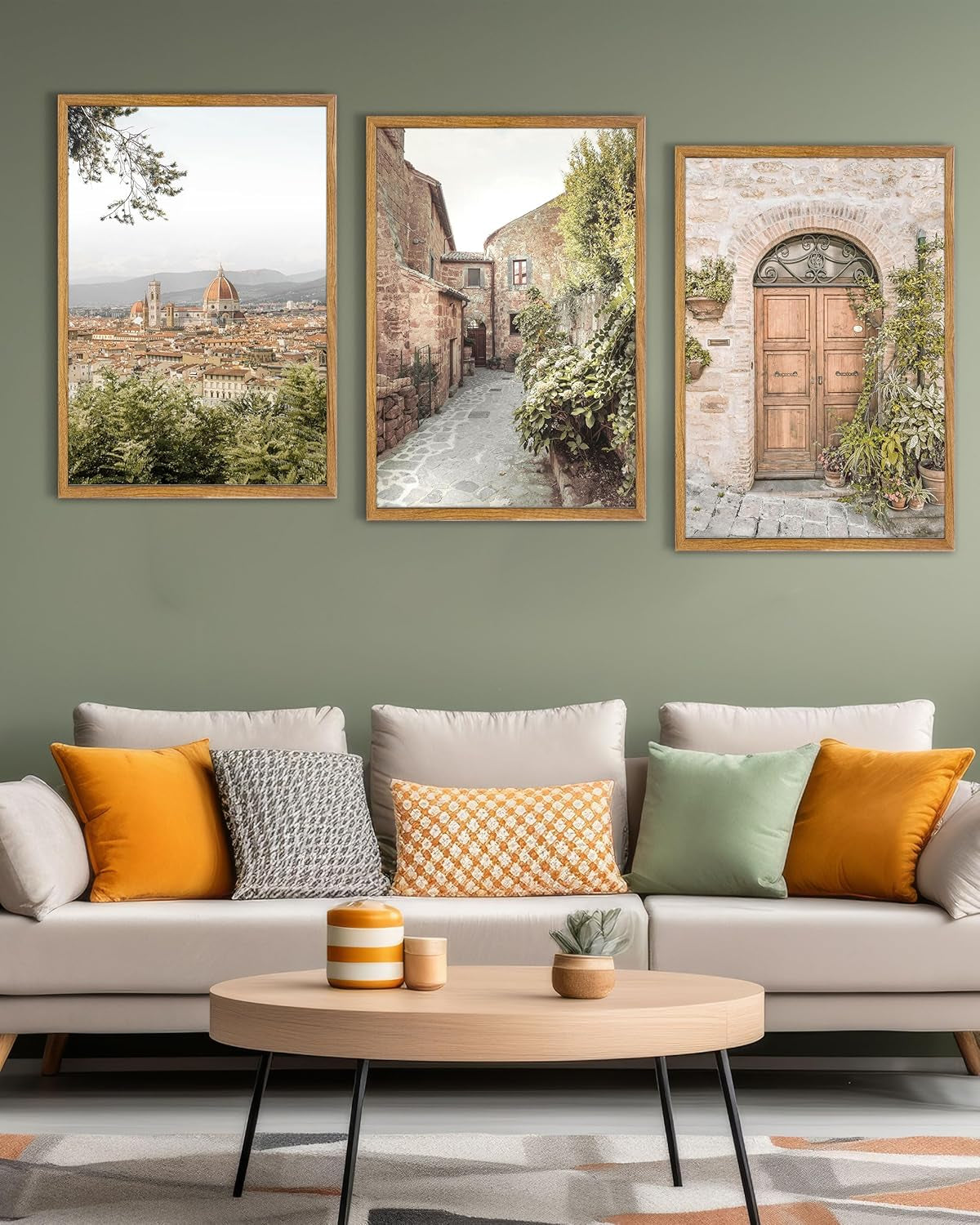Florence Tuscan Cityscape Wall Art 16x24 Framed for Living Room – image 4
