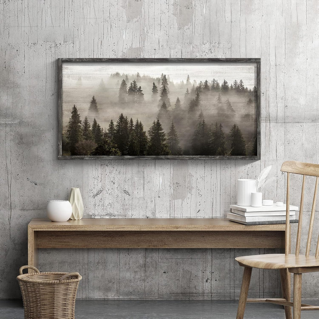 Weathered Wall Art 40x20 Framed for Office – image 3