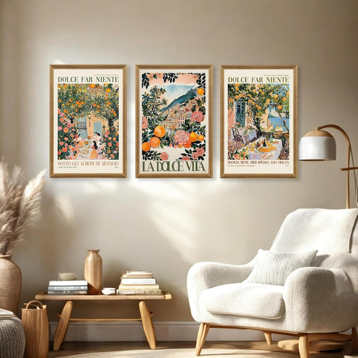Triptych Canvas Wall Art Set of 3 Framed, 20x30 in – image 2