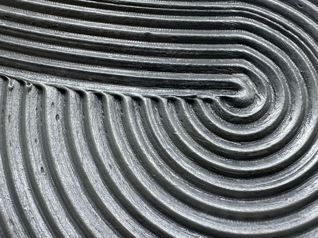 Multidimensional 3D Wall Art 28x40 Hand-Painted Silver Gray – image 3