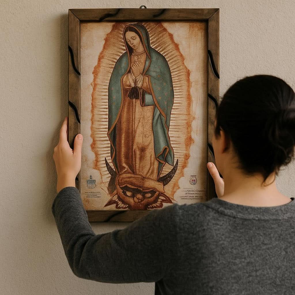 Our Lady of Guadalupe Religious Wall Art 13x18 Framed – image 2
