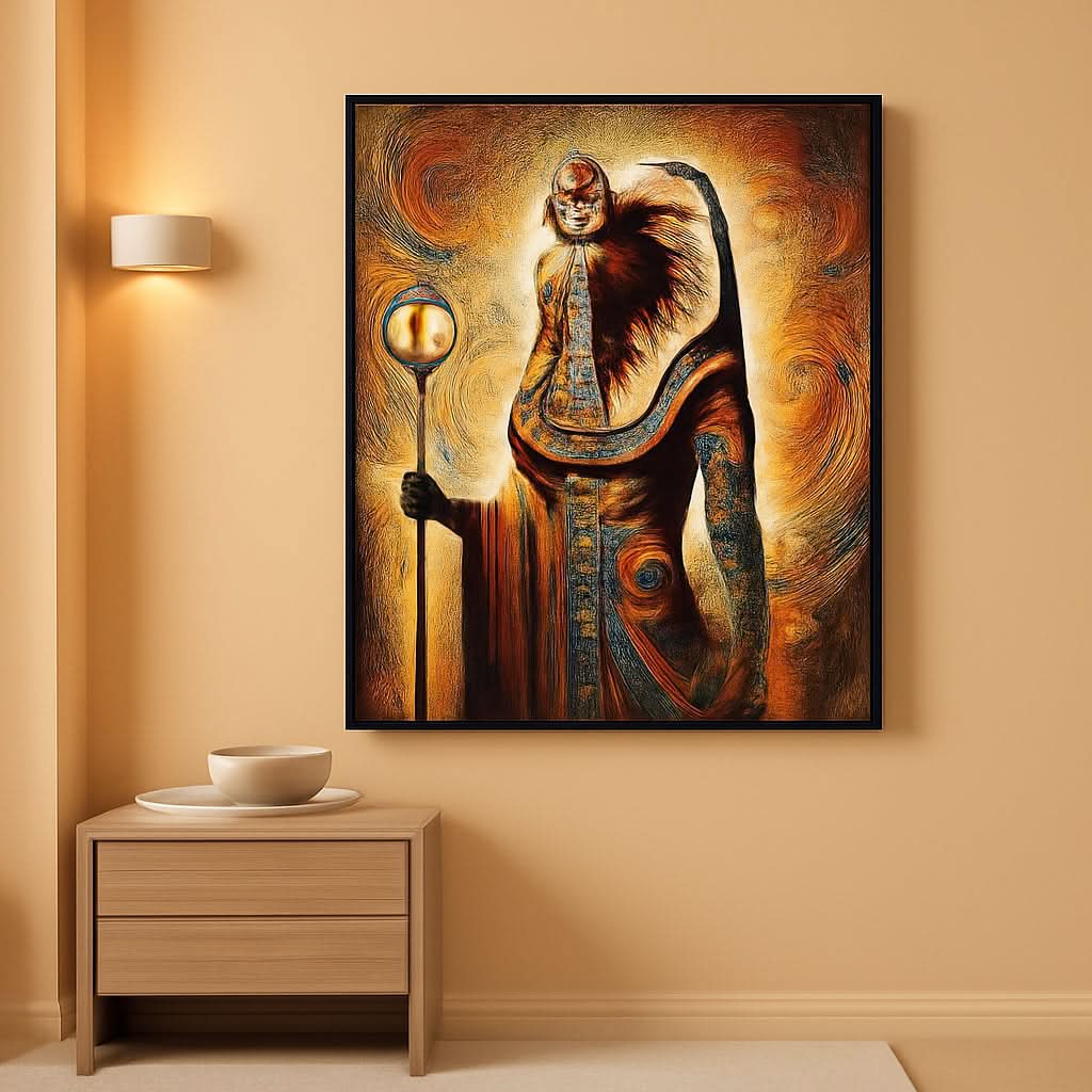 Pharaoh Egyptian Canvas Wall Art 16x12 for Living Room – main view