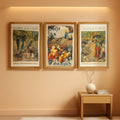 Triptych Canvas Wall Art Set of 3 Framed, 20x30 in – main view