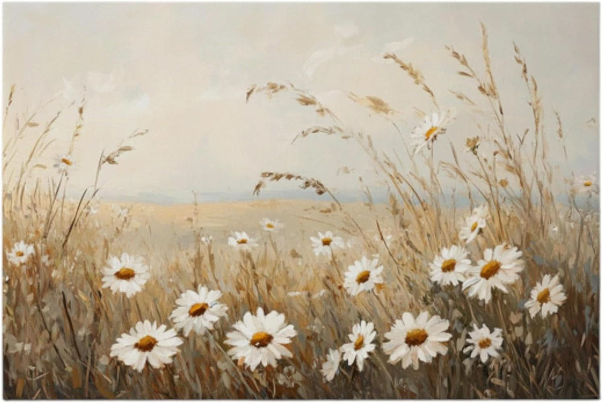 Floral Wall Art 24x36 Framed Canvas for Living Room – main view