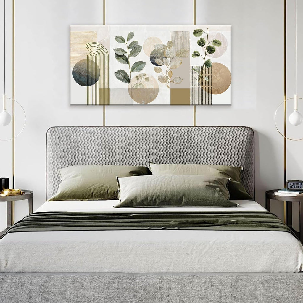 Verdant Geometric Boho Wall Art 20x40 Canvas for Living Room – image 6