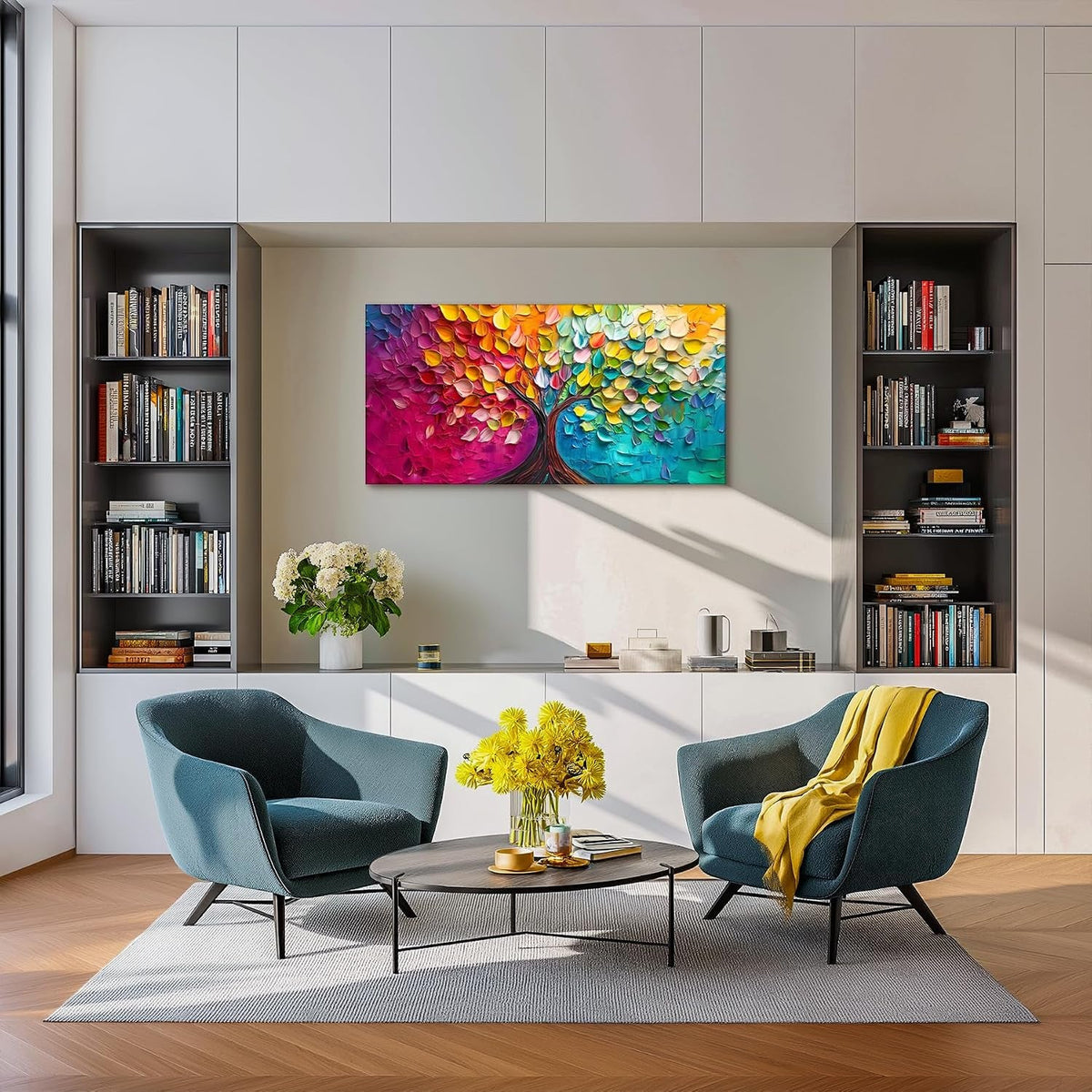 Arboreal Nature Landscape Wall Art 20x40 Multicolor – image 2
