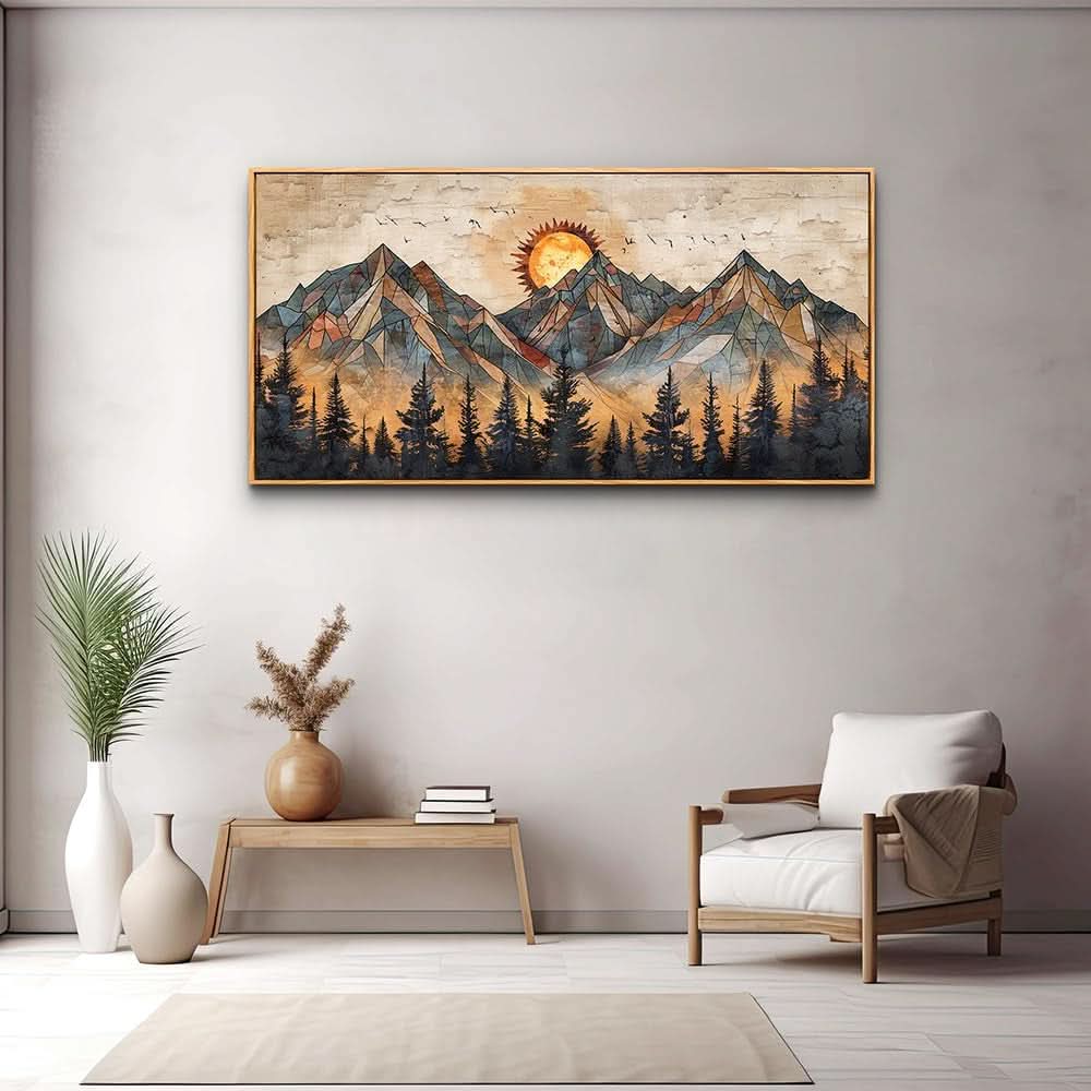 Textured Modern Wall Art 24x48 Canvas for Living Room – image 4