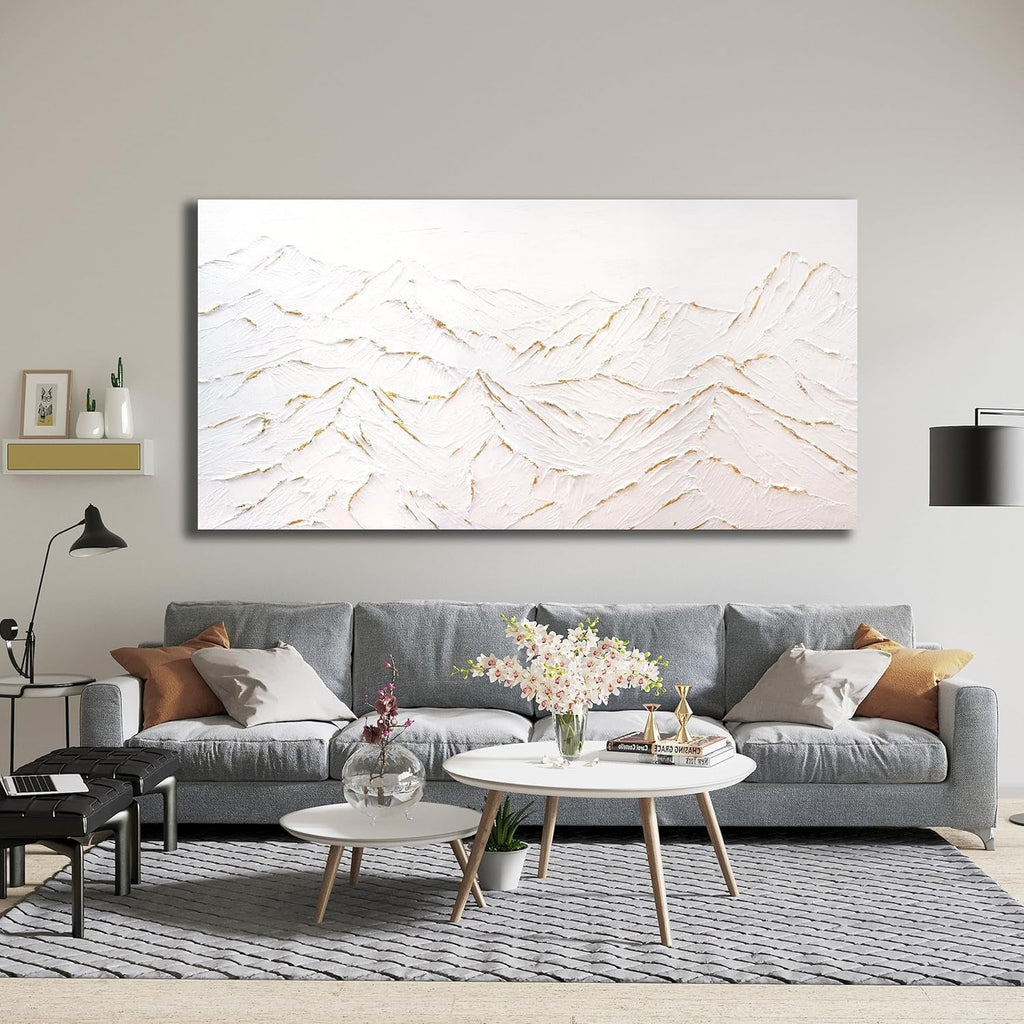 Mountain Golden Foil Landscape Wall Art 30x60 Canvas – image 2